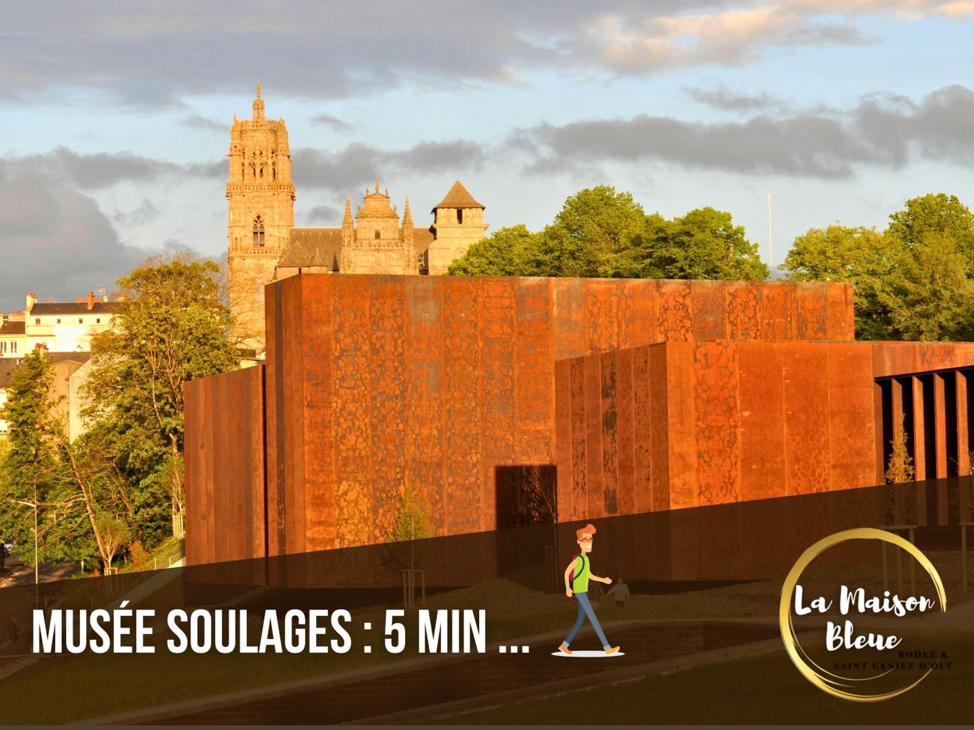 Cocon avec terrasse et garage proche musée Soulages Rodez Exterior foto